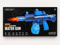 Transparent M416 Electric Water Gun with Lights | USB Rechargeable | Blue