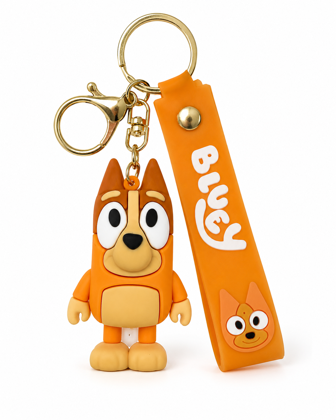 Bluey Character Keychains with Wrist Strap 🐾✨ Cute Cartoon Bag Charm – Choose Your Character