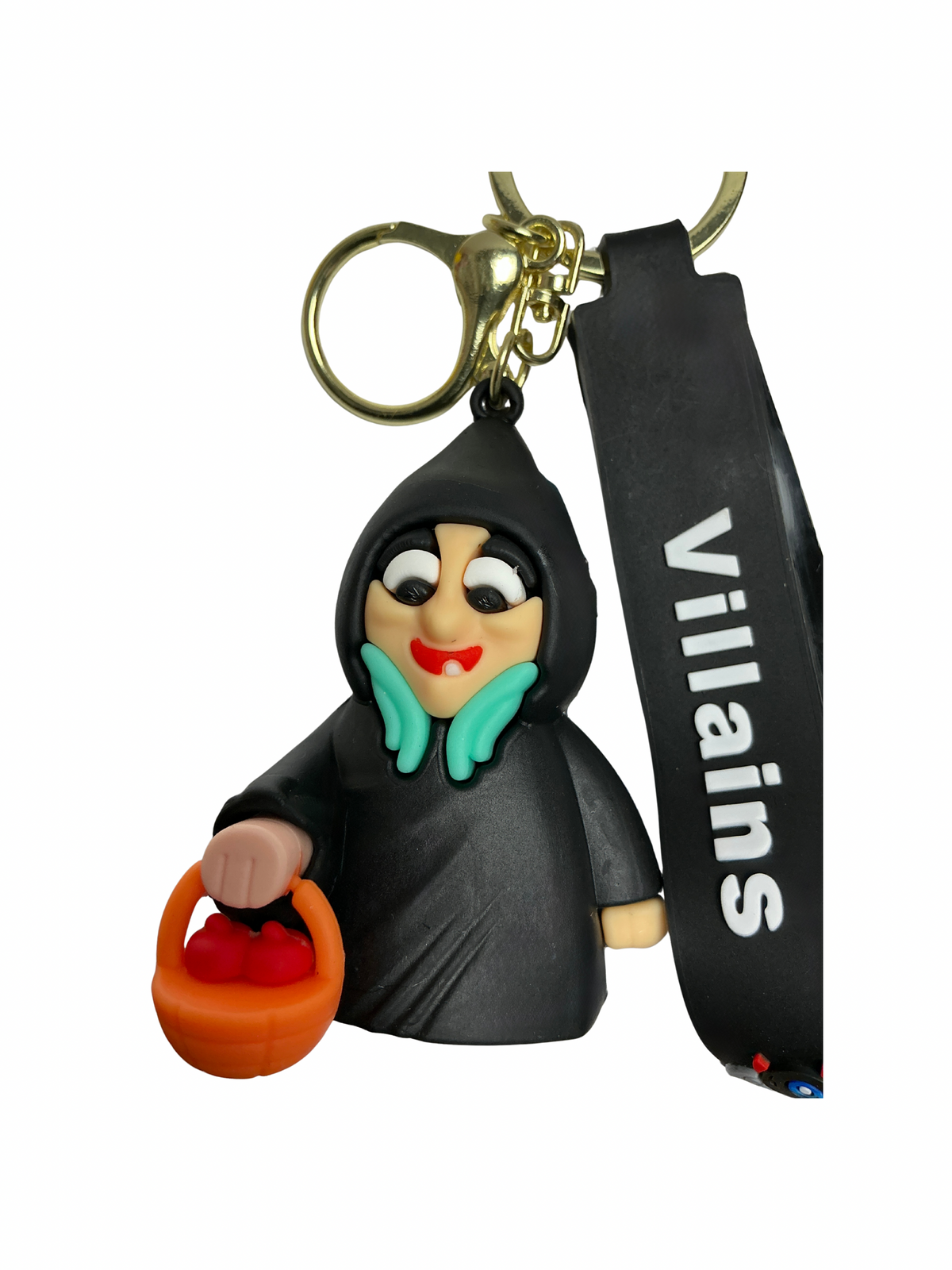 Disney Villains 3D Character Keychains with Wrist Strap – Choose Your Villain