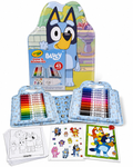 Crayola Bluey Color & Sticker Kit with 26 Washable Markers, Coloring Pages & Stickers | New