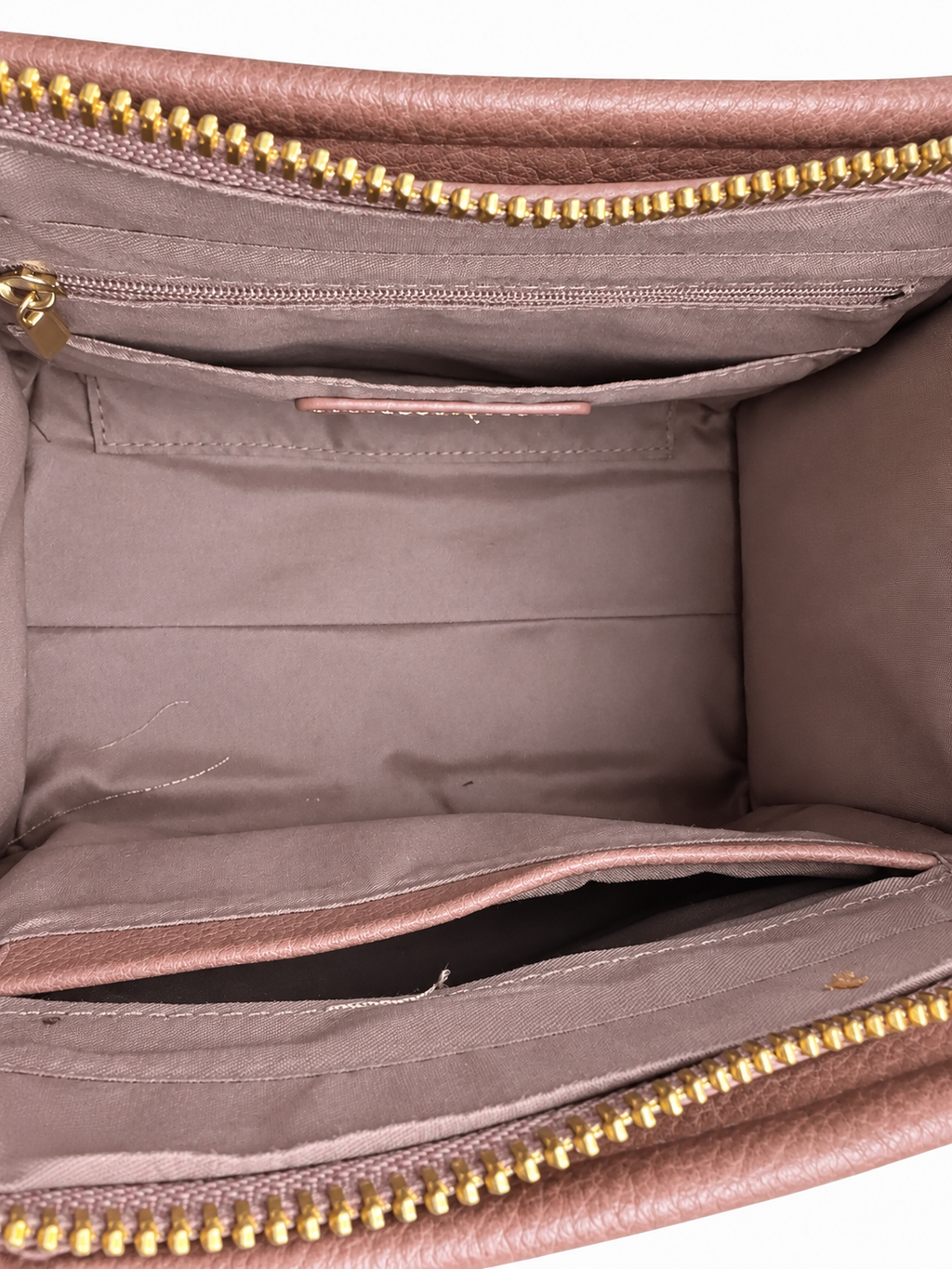 Emperia Dusty Rose “The Tote Bag” Pebbled Vegan Leather Crossbody Handbag NWT