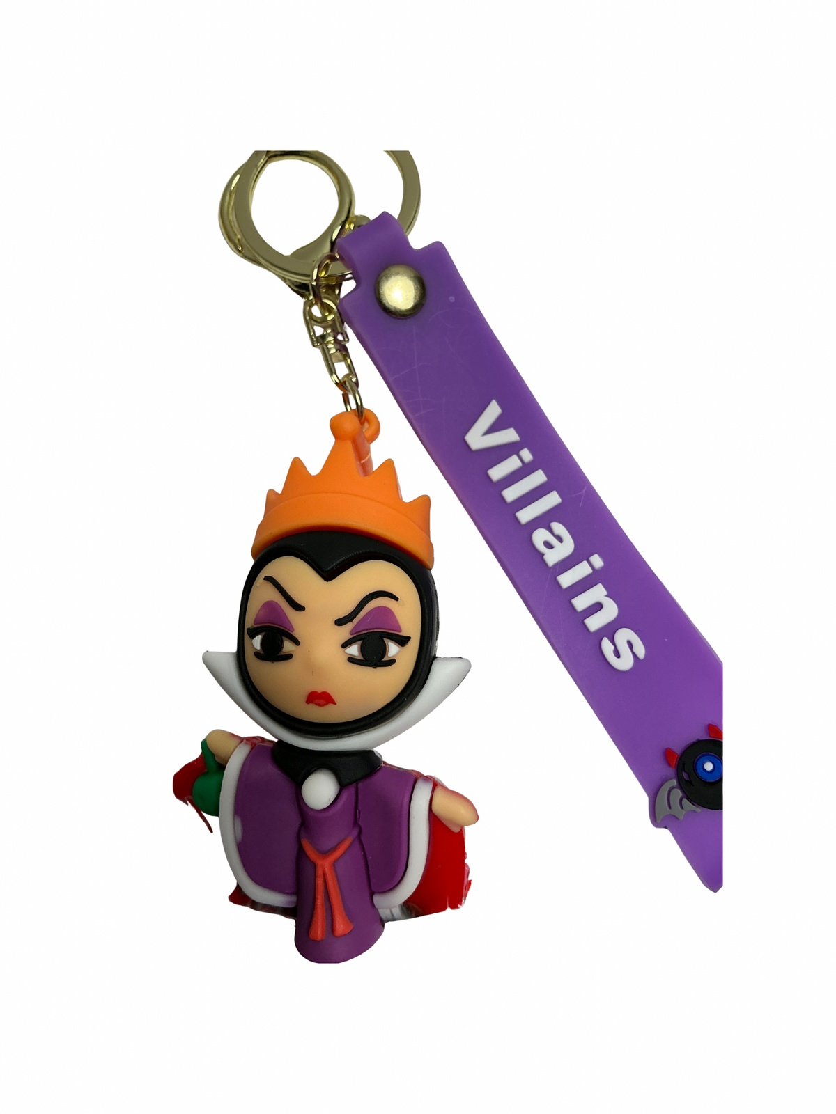 Disney Villains 3D Character Keychains with Wrist Strap – Choose Your Villain
