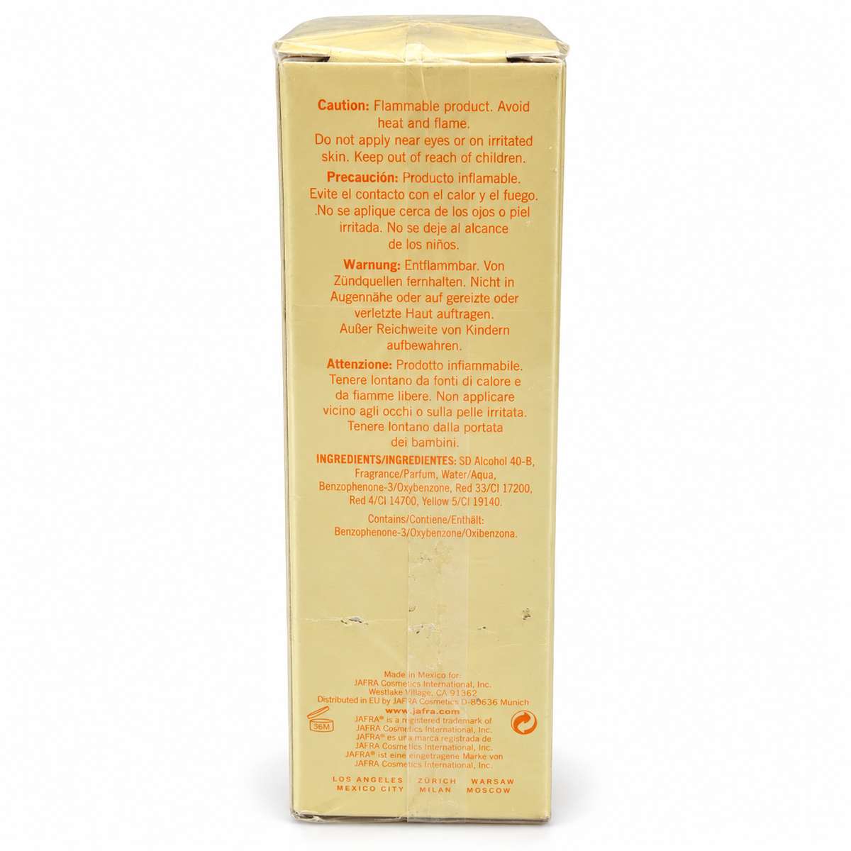 Jafra Sensation Eau de Toilette for Women 1.7 fl oz / 50 mL – New Sealed Box Perfume Fragrance