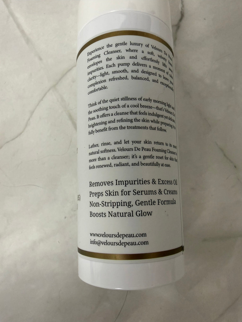 Velours De Peau Tranquil Foaming Cleanser | Hyaluronic Acid & Collagen | 8.5 oz