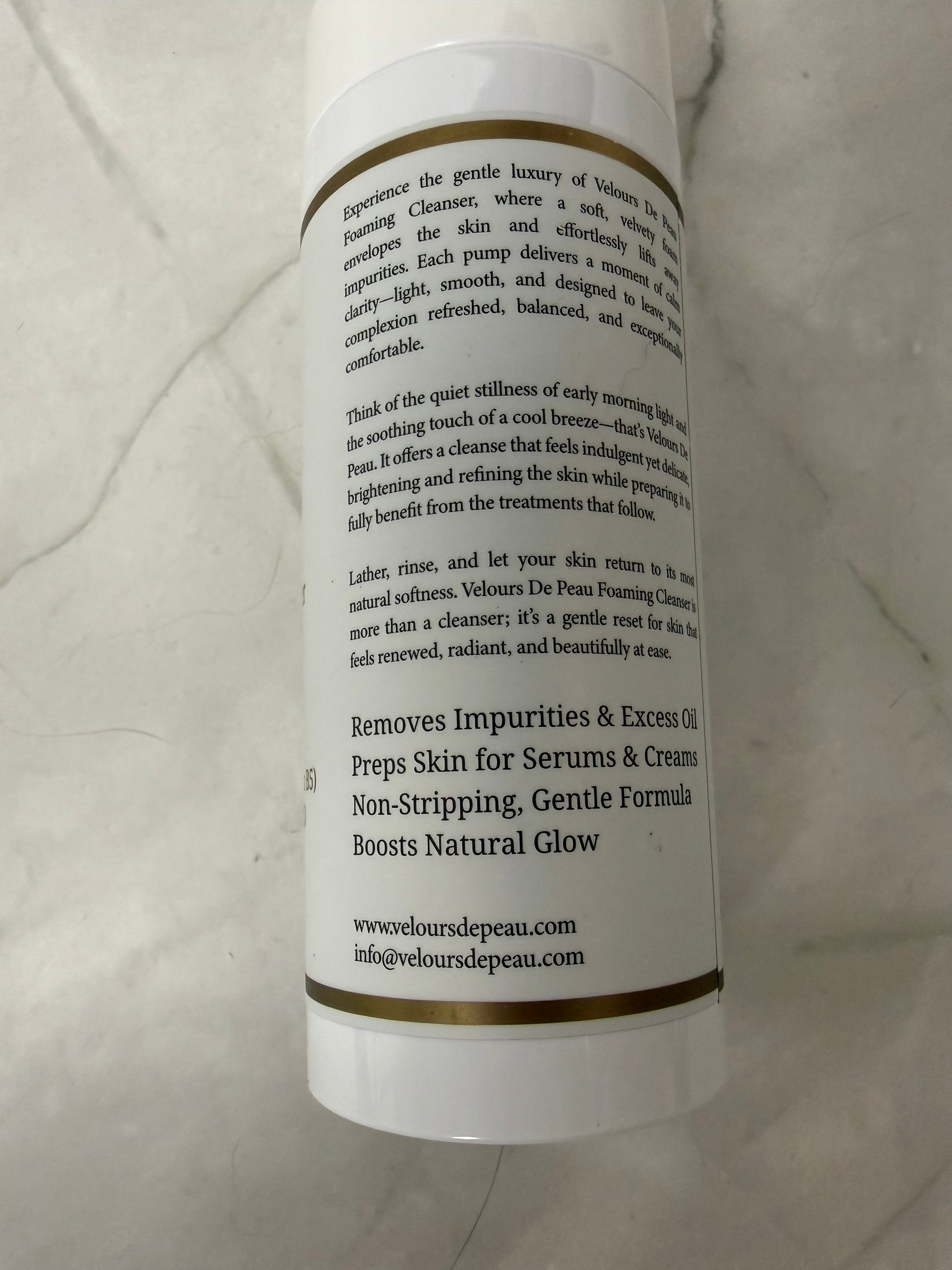 Velours De Peau Tranquil Foaming Cleanser | Hyaluronic Acid & Collagen | 8.5 oz