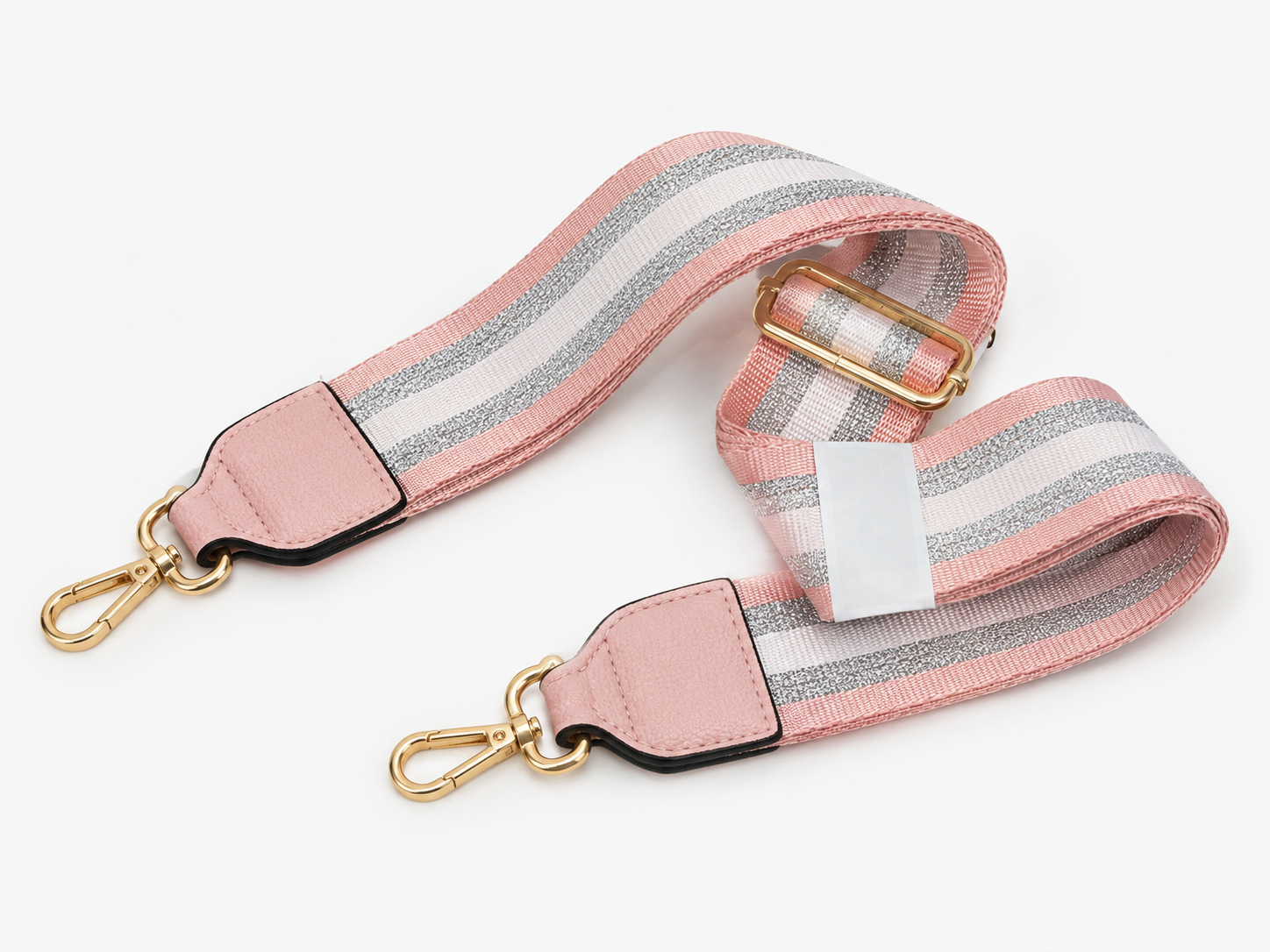 Blush Pink Crossbody Purse Set with Matching Zip Wallet & Adjustable Guitar Strap