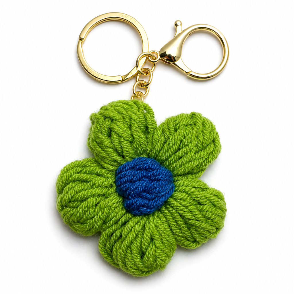 Crochet Flower Keychain – Choose Your Color
