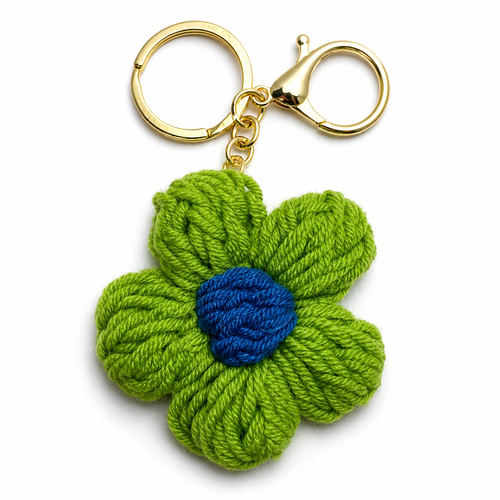 Crochet Flower Keychain – Choose Your Color