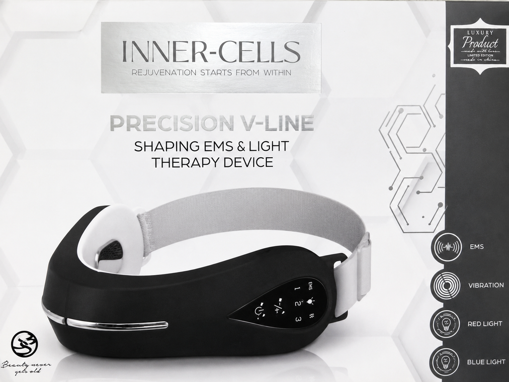 Inner-Cells Precision V-Line EMS & LED Light Therapy Facial Sculpting Device