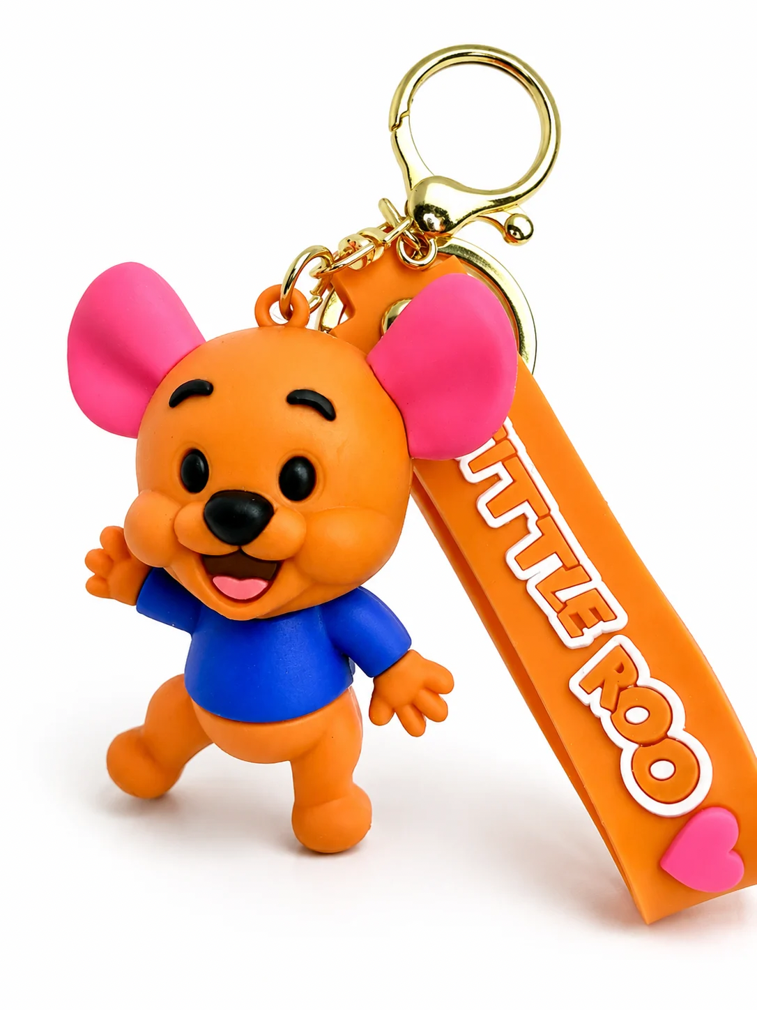 Winnie the Pooh & Friends-Inspired Character Keychains with Wrist Strap and Clasp