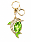 Jeweled Dolphin Crystal Keychain & Bag Charm – 6 Colors
