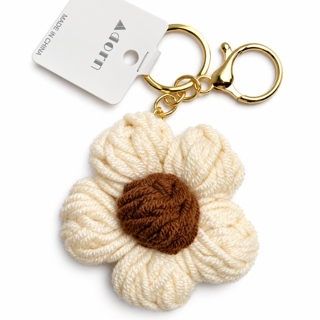 Crochet Flower Keychain – Choose Your Color