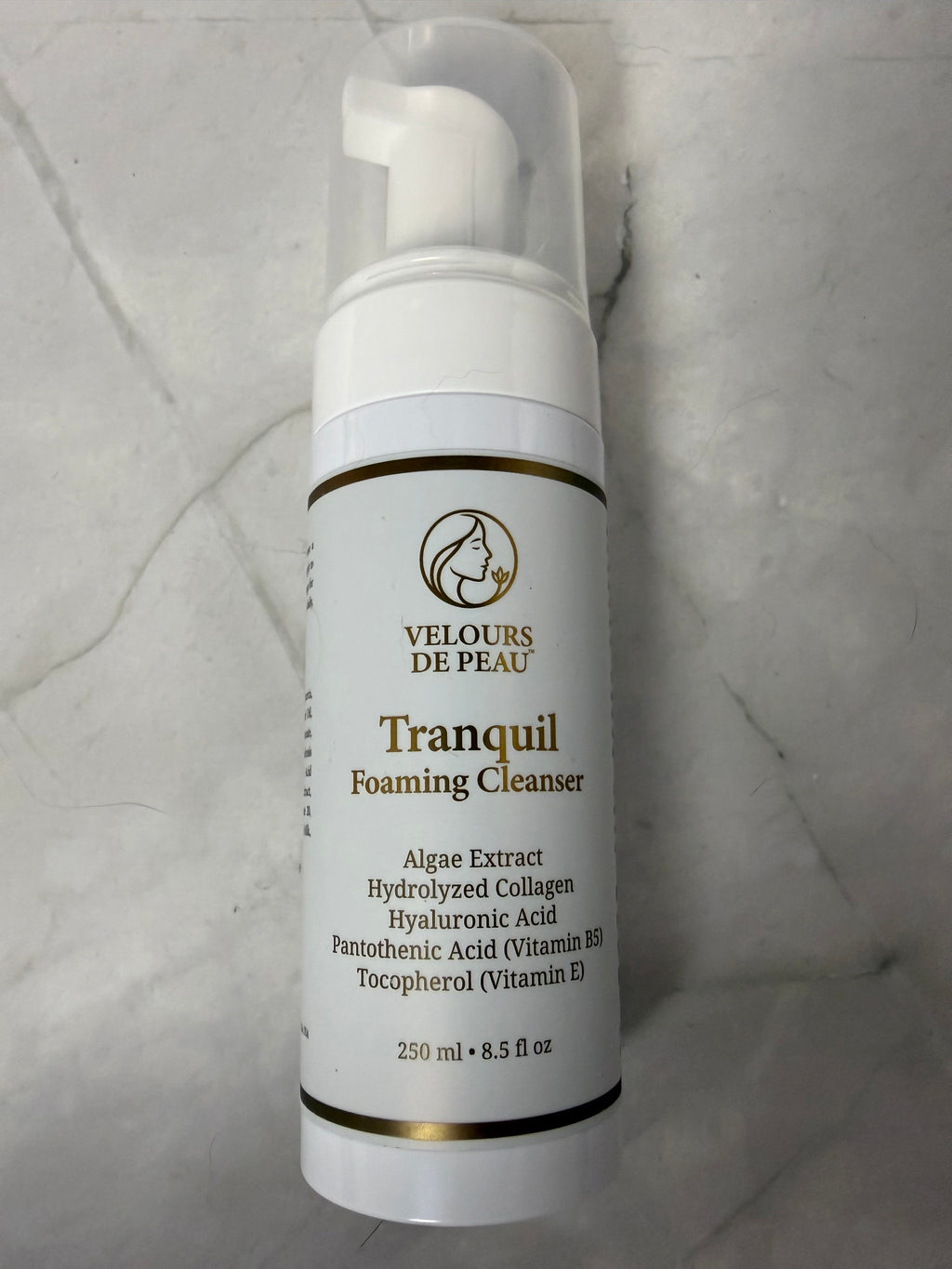 Velours De Peau Tranquil Foaming Cleanser | Hyaluronic Acid & Collagen | 8.5 oz