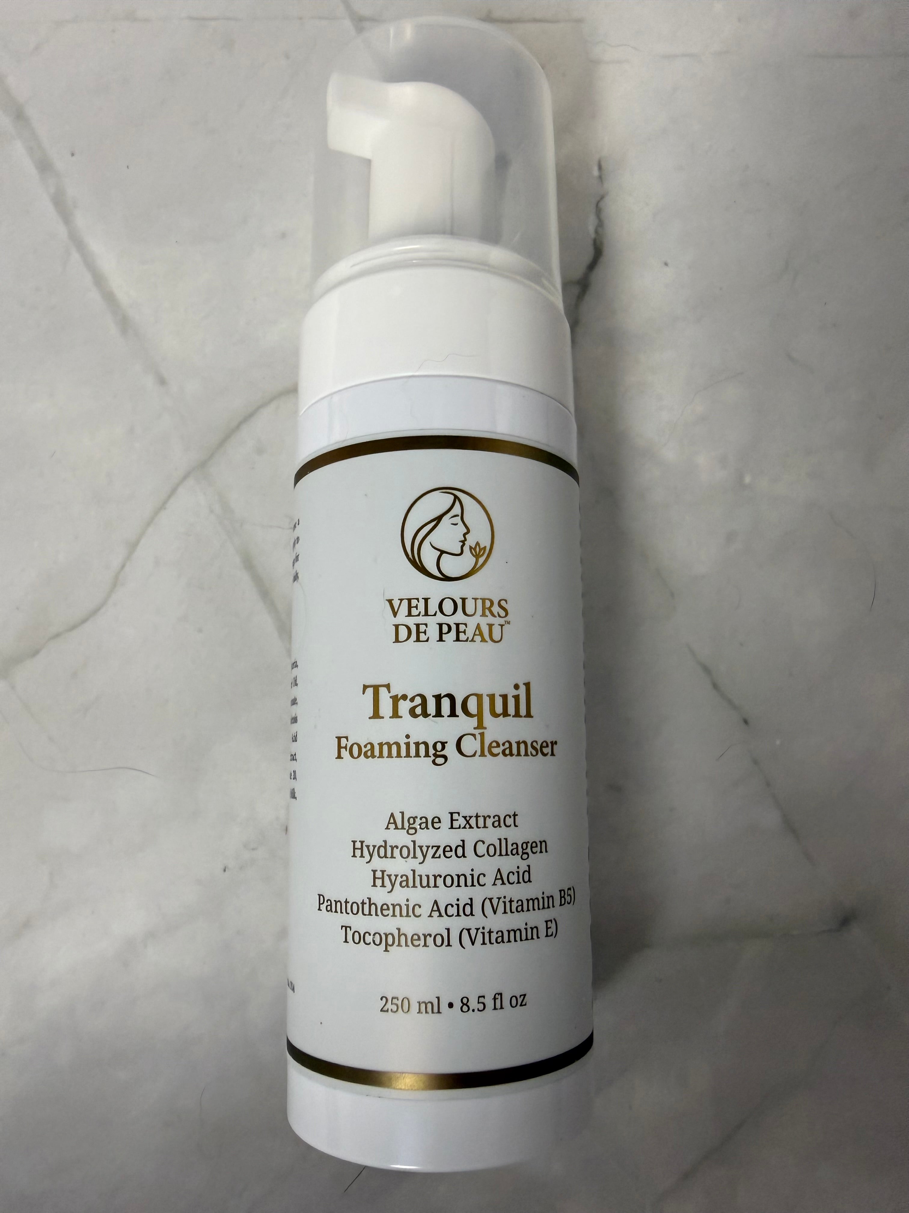 Velours De Peau Tranquil Foaming Cleanser | Hyaluronic Acid & Collagen | 8.5 oz