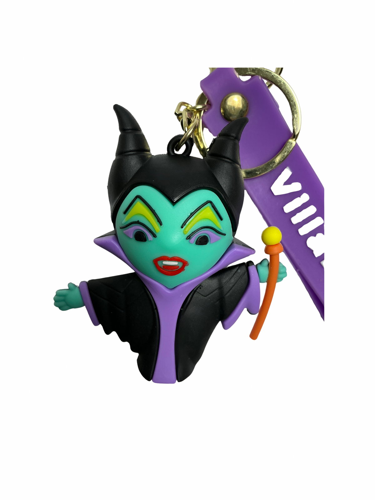 Disney Villains 3D Character Keychains with Wrist Strap – Choose Your Villain