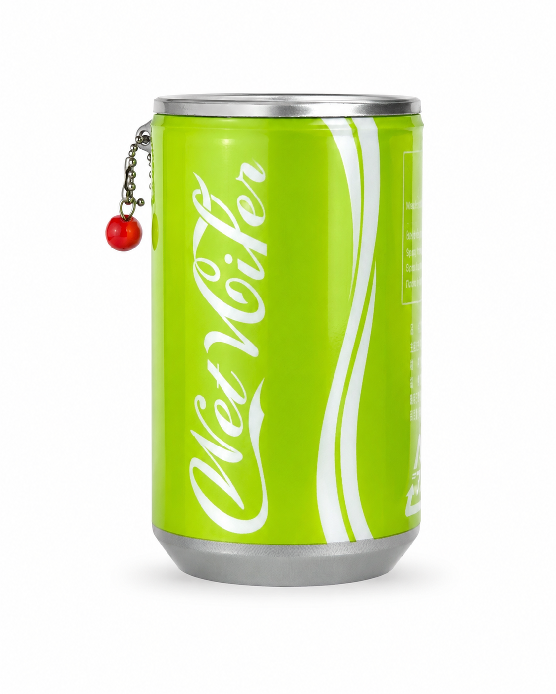 Wet Wiper Mini Soda Can Wet Wipes Keychain – 30 Count – Choose Color