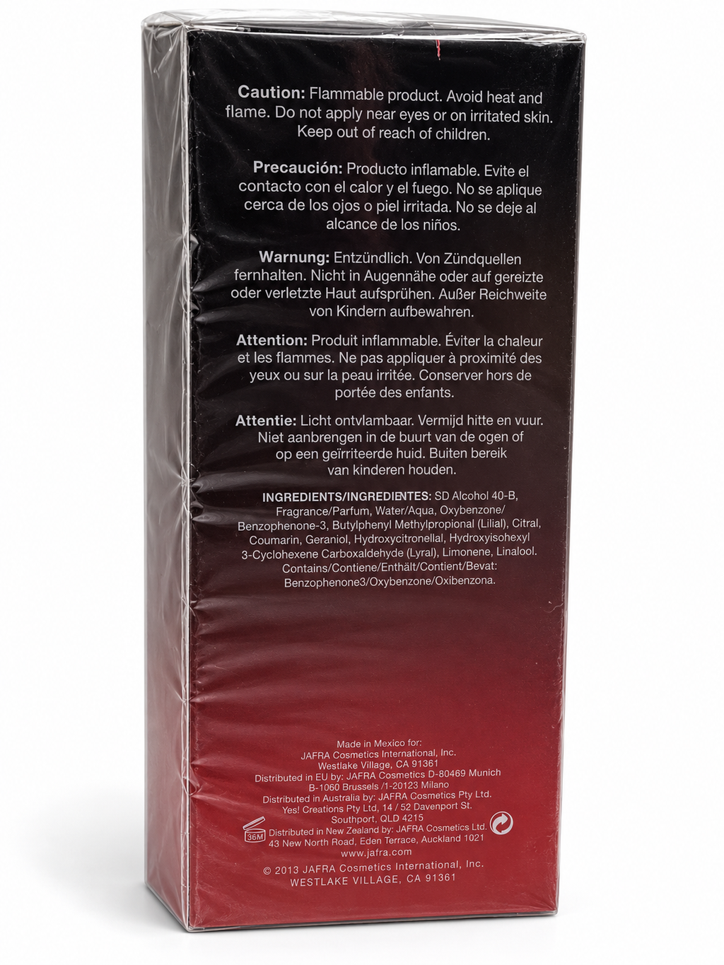 JAFRA JF9 Red Intense Eau de Parfum & JF9 Red After Shave Lotion Set – Men’s Fragrance 100 ml + 125 ml