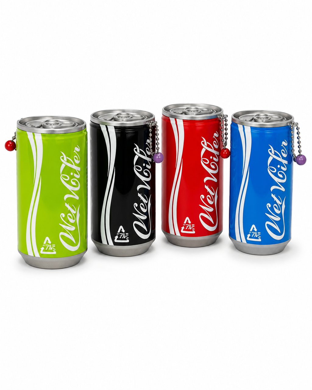 Wet Wiper Mini Soda Can Wet Wipes Keychain – 30 Count – Choose Color