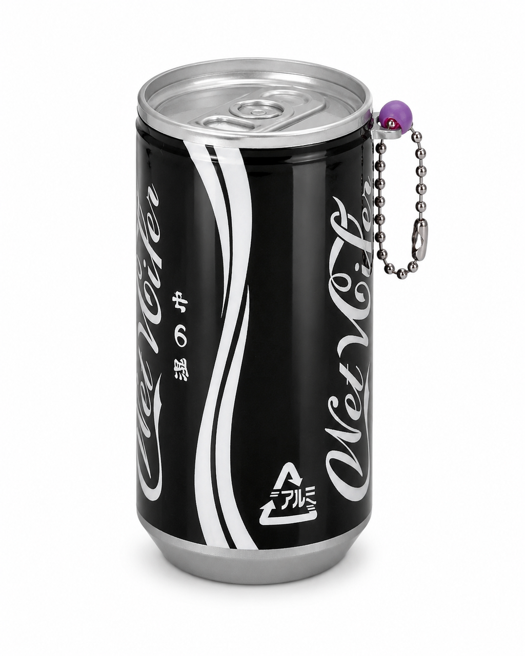 Wet Wiper Mini Soda Can Wet Wipes Keychain – 30 Count – Choose Color