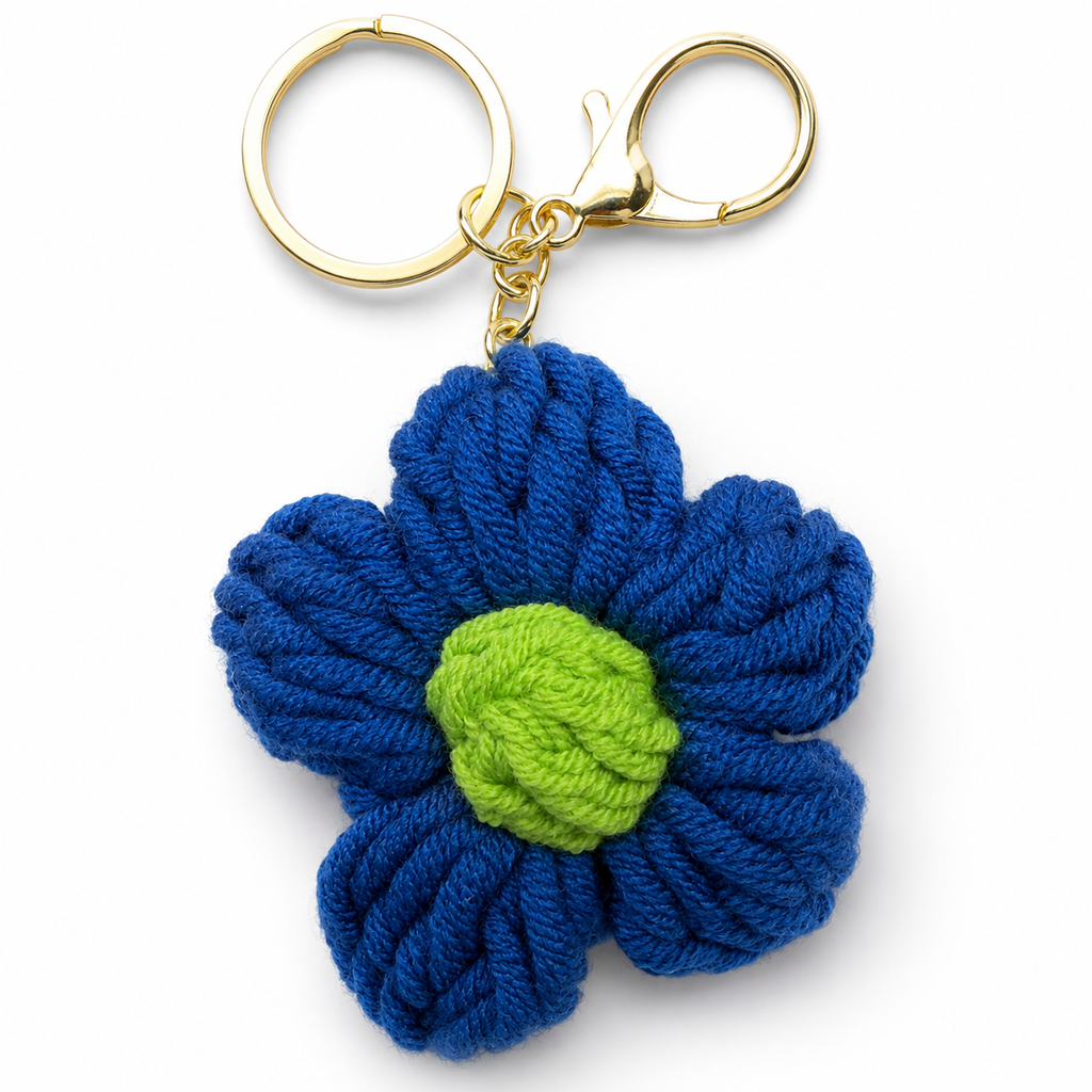 Crochet Flower Keychain – Choose Your Color