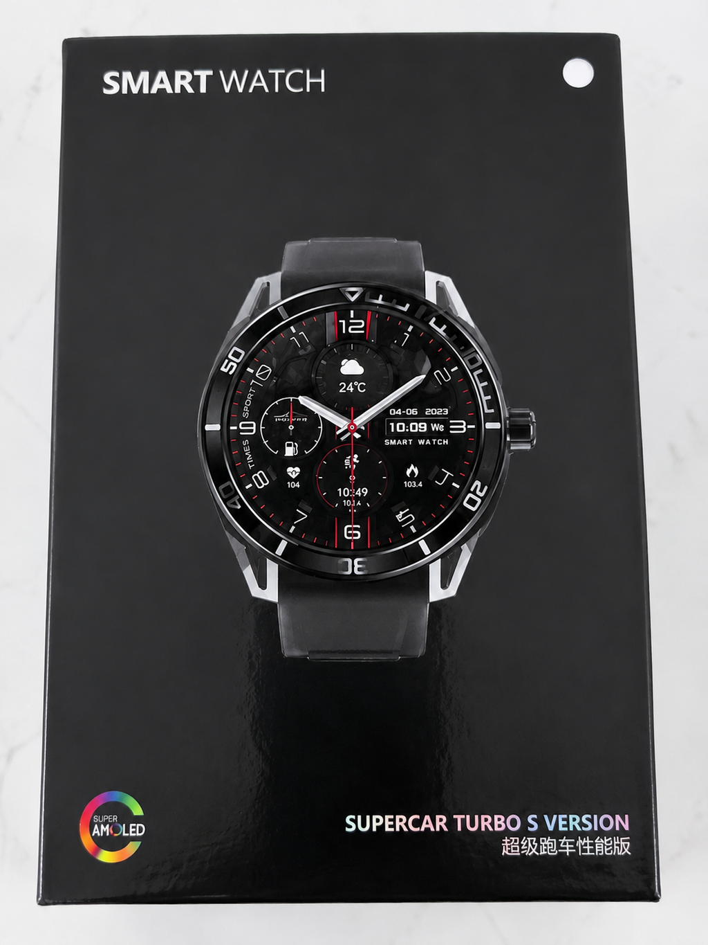 Smart Watch – Supercar Turbo S Version Bluetooth Smartwatch with AMOLED Display