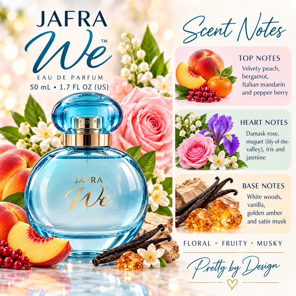 💙 JAFRA We Eau de Parfum 1.7 oz | Women’s Floral Fruity Perfume | 50 mL NEW SEALED