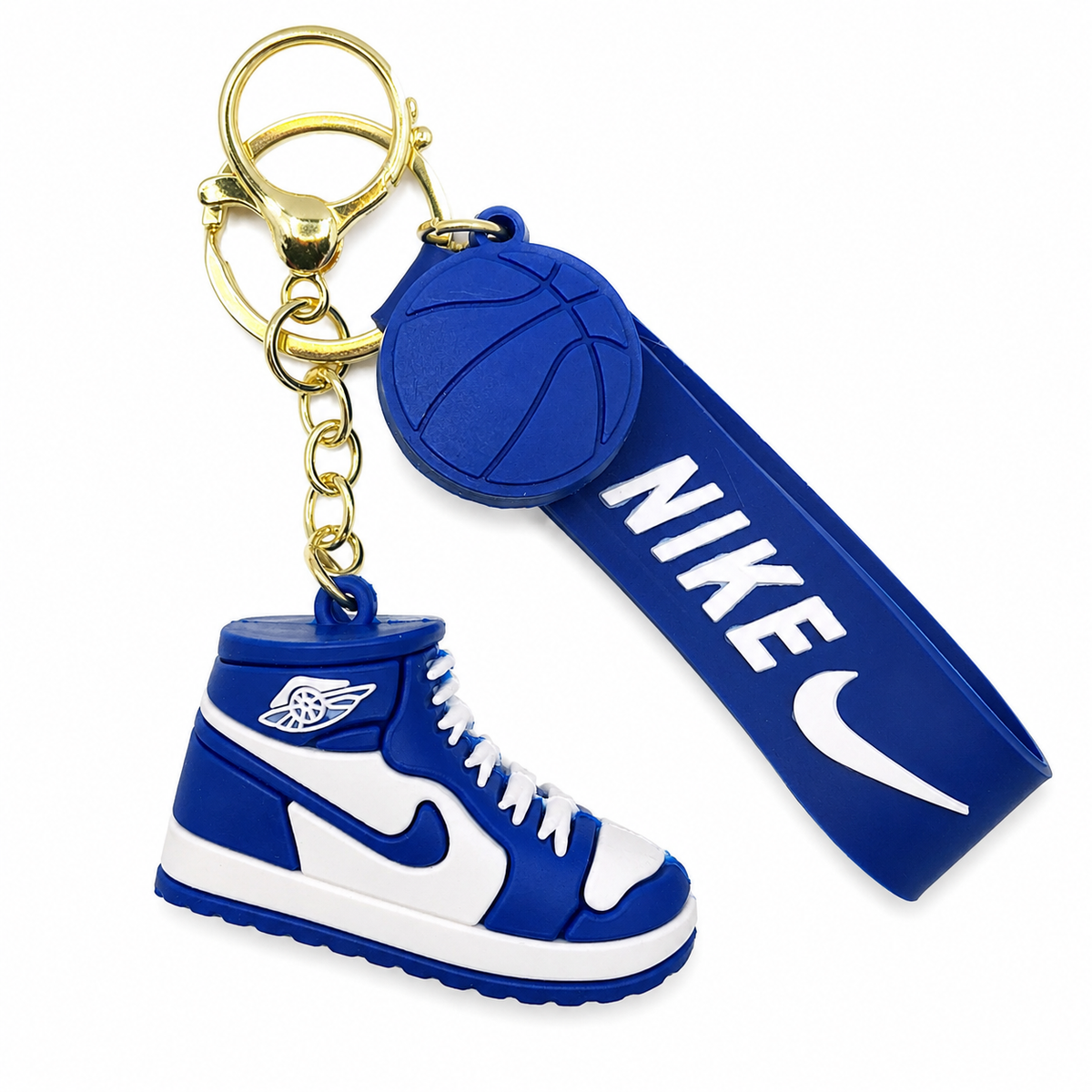 Nike-Style High-Top Sneaker Basketball Keychain & Bag Charm – Multiple Colors