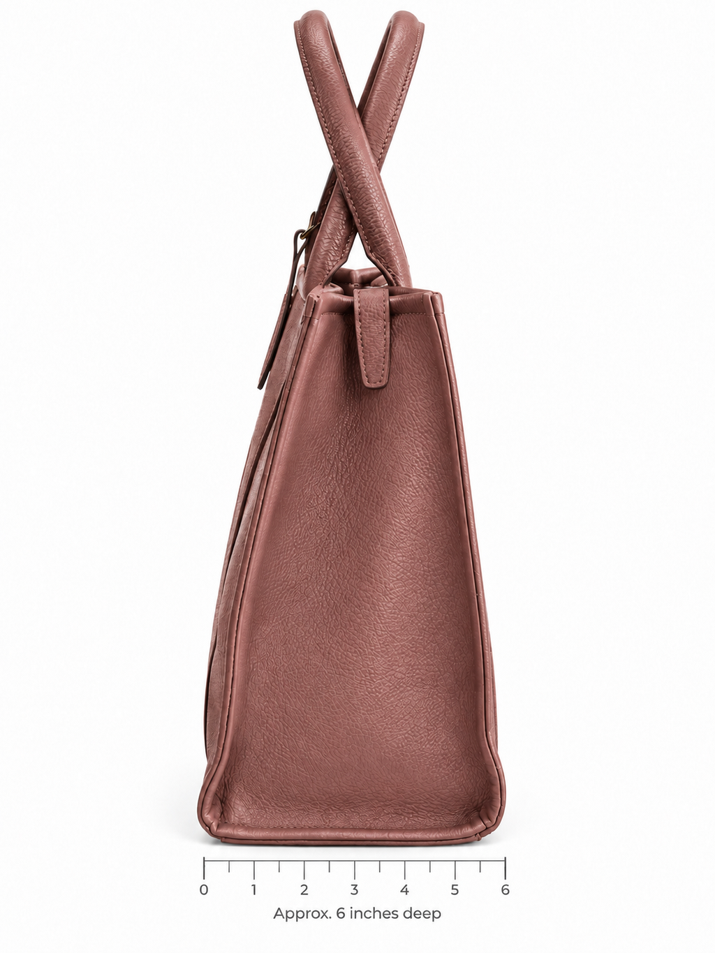 Emperia Dusty Rose “The Tote Bag” Pebbled Vegan Leather Crossbody Handbag NWT