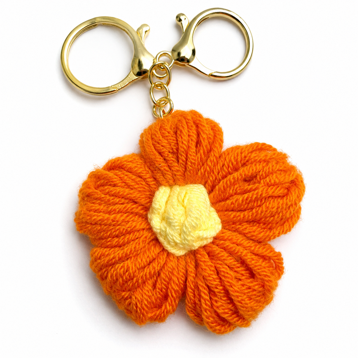 Crochet Flower Keychain – Choose Your Color