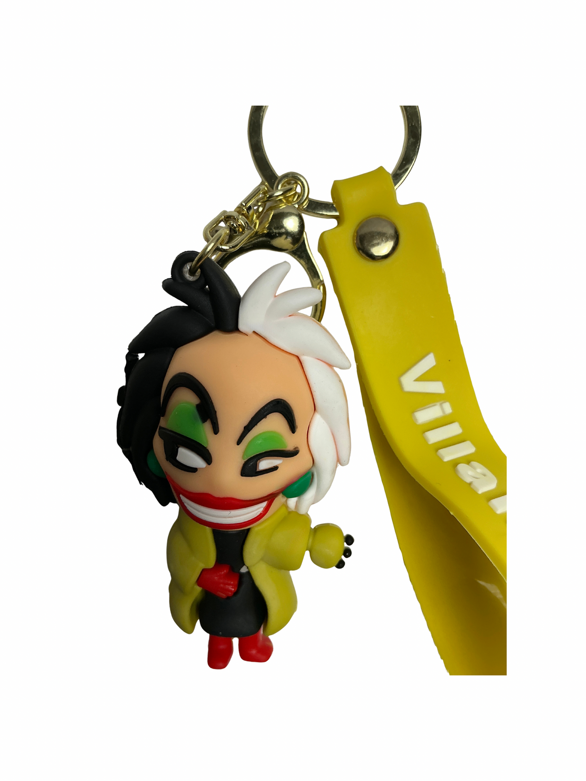 Disney Villains 3D Character Keychains with Wrist Strap – Choose Your Villain