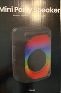 Mini Bluetooth Party Speaker with RGB LED Lights | 5W Wireless Speaker with Phone Holder | Rechargeable 1500mAh