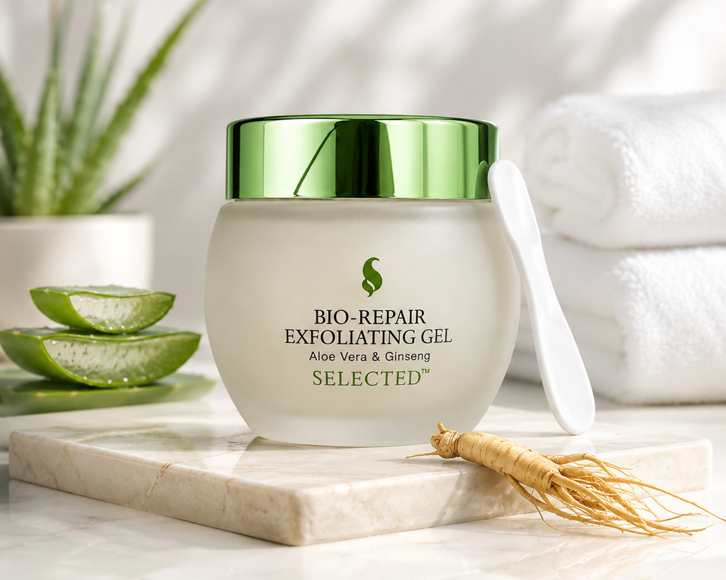 Selected Skin Care Bio-Repair Exfoliating Gel with Aloe Vera, Ginseng & Plant Stem Cells