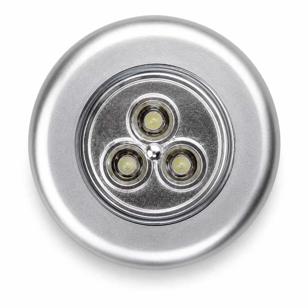 LED Puck Lights – Battery Operated Stick-On Cabinet & Closet Lights | Push On/Off | 5, 10 & 20 Pack