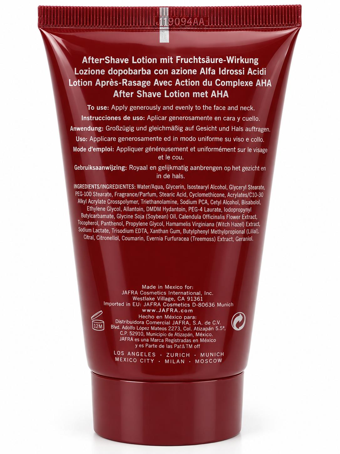 JAFRA JF9 Red Intense Eau de Parfum & JF9 Red After Shave Lotion Set – Men’s Fragrance 100 ml + 125 ml