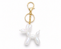 Metallic Iridescent Balloon Dog Keychain – Purse Bag Charm, Backpack Accessory & Dog Lover Gift
