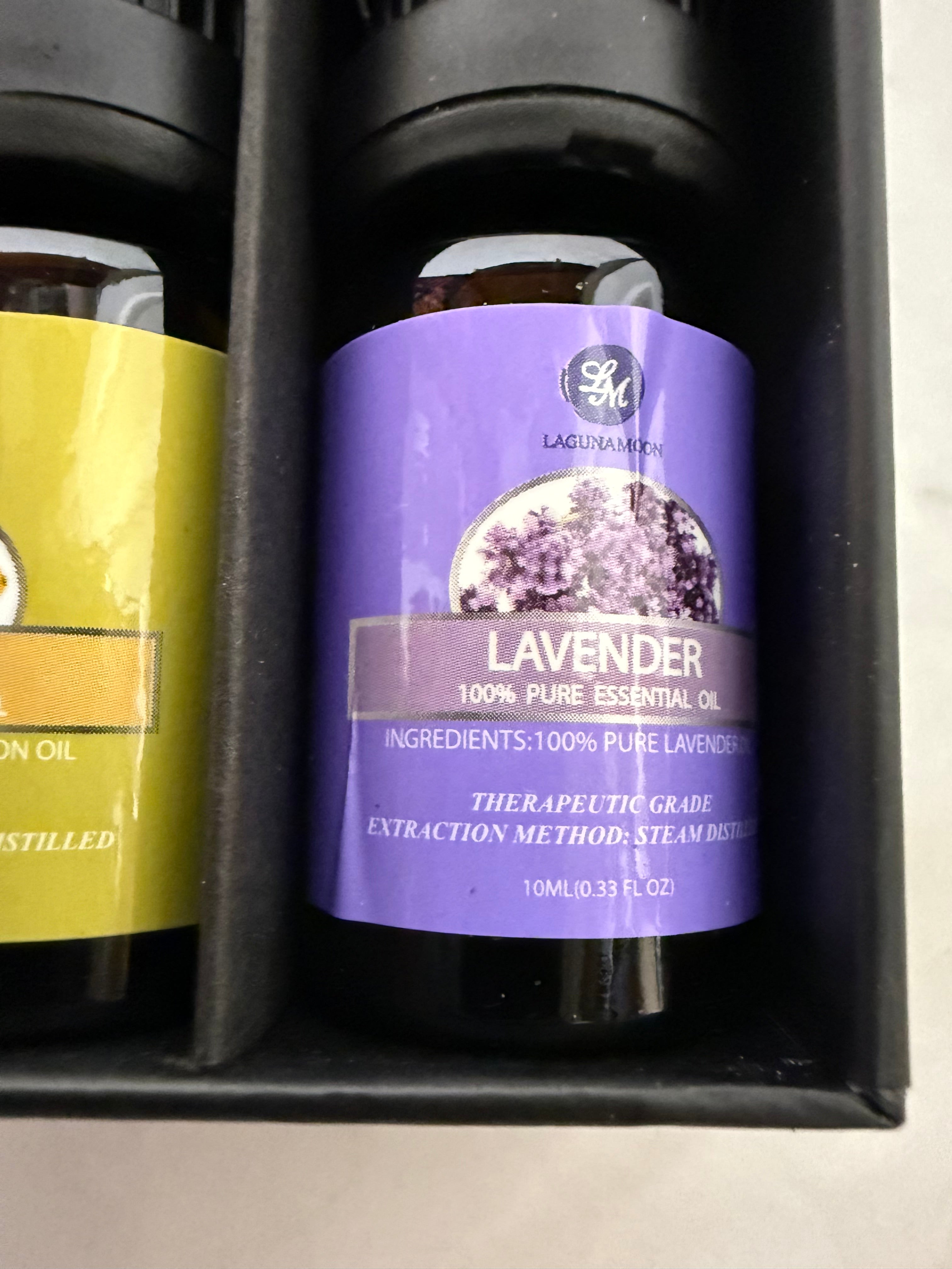 LagunaMoon 100% Pure Therapeutic Grade Essential Oils Gift Set | Top 10 Premium Collection | 10 x 10ml