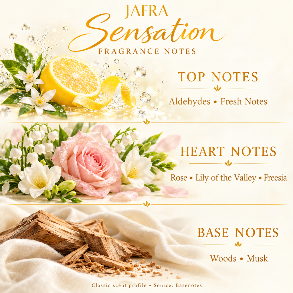 Jafra Sensation Eau de Toilette for Women 1.7 fl oz / 50 mL – New Sealed Box Perfume Fragrance