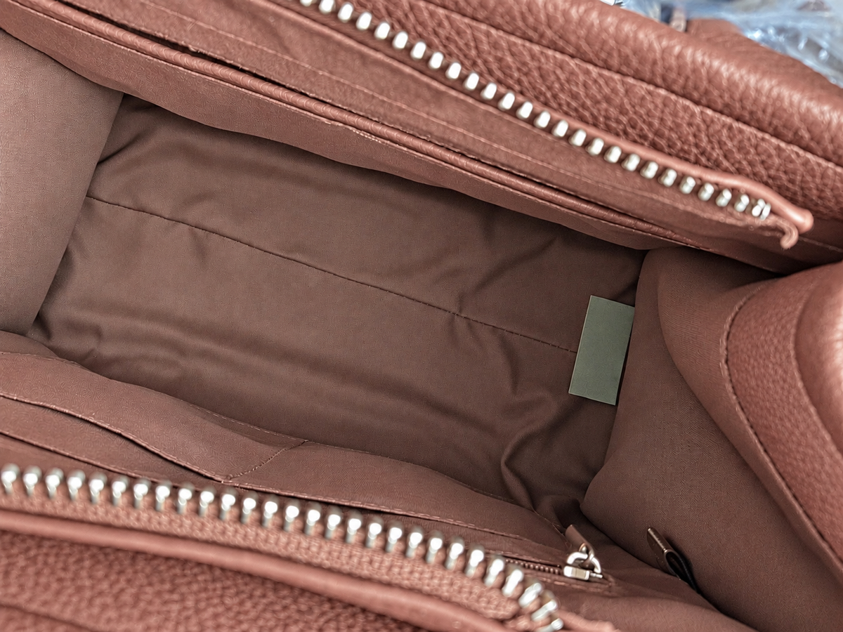 Emperia Dusty Rose “The Tote Bag” Pebbled Vegan Leather Crossbody Handbag NWT