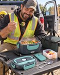 60W Electric Heated Lunch Box for Car & Home with Insulated Carry Bag