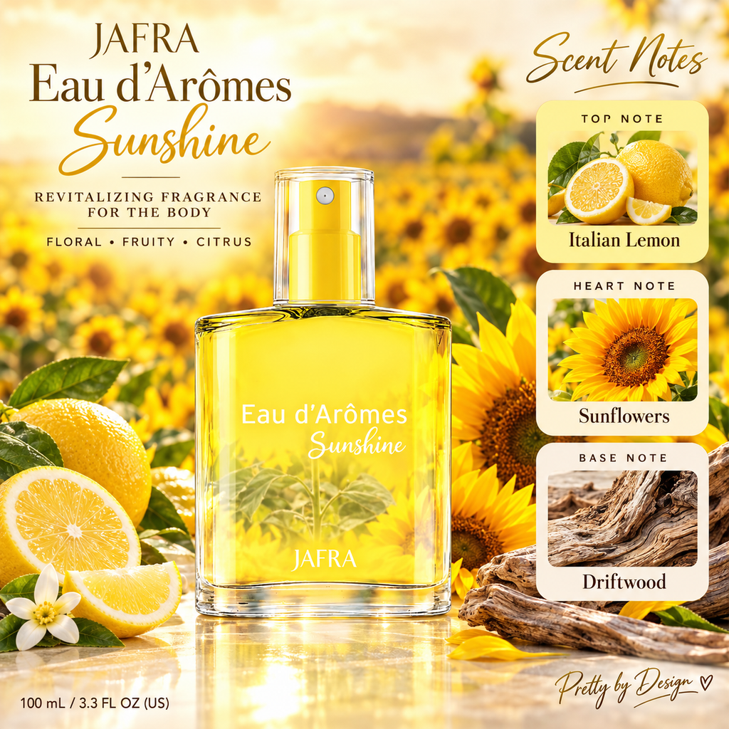 JAFRA Eau d’Arômes Sunshine Women’s Perfume 3.3 fl oz – Citrus Floral Fragrance Spray ☀️