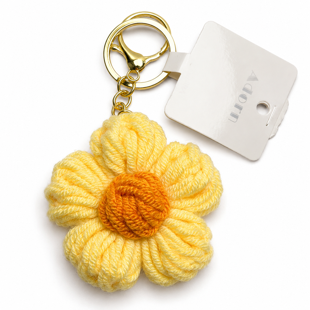 Crochet Flower Keychain – Choose Your Color