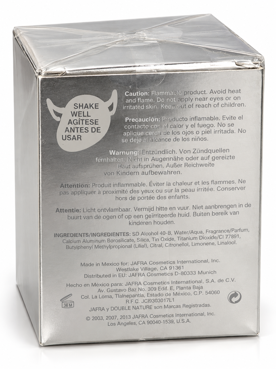 JAFRA Double Nature Rock Eau de Toilette with Glitter, 1.7 fl oz / 50 mL Perfume
