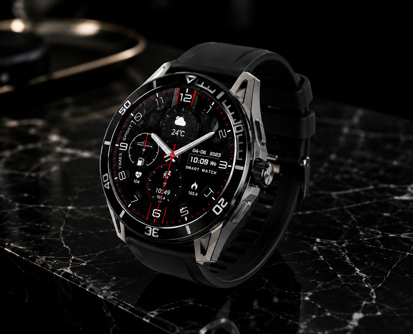 Smart Watch – Supercar Turbo S Version Bluetooth Smartwatch with AMOLED Display