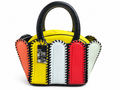 Multicolor Colorblock Handbag Yellow Wallet Set Crossbody Strap Purse NWT