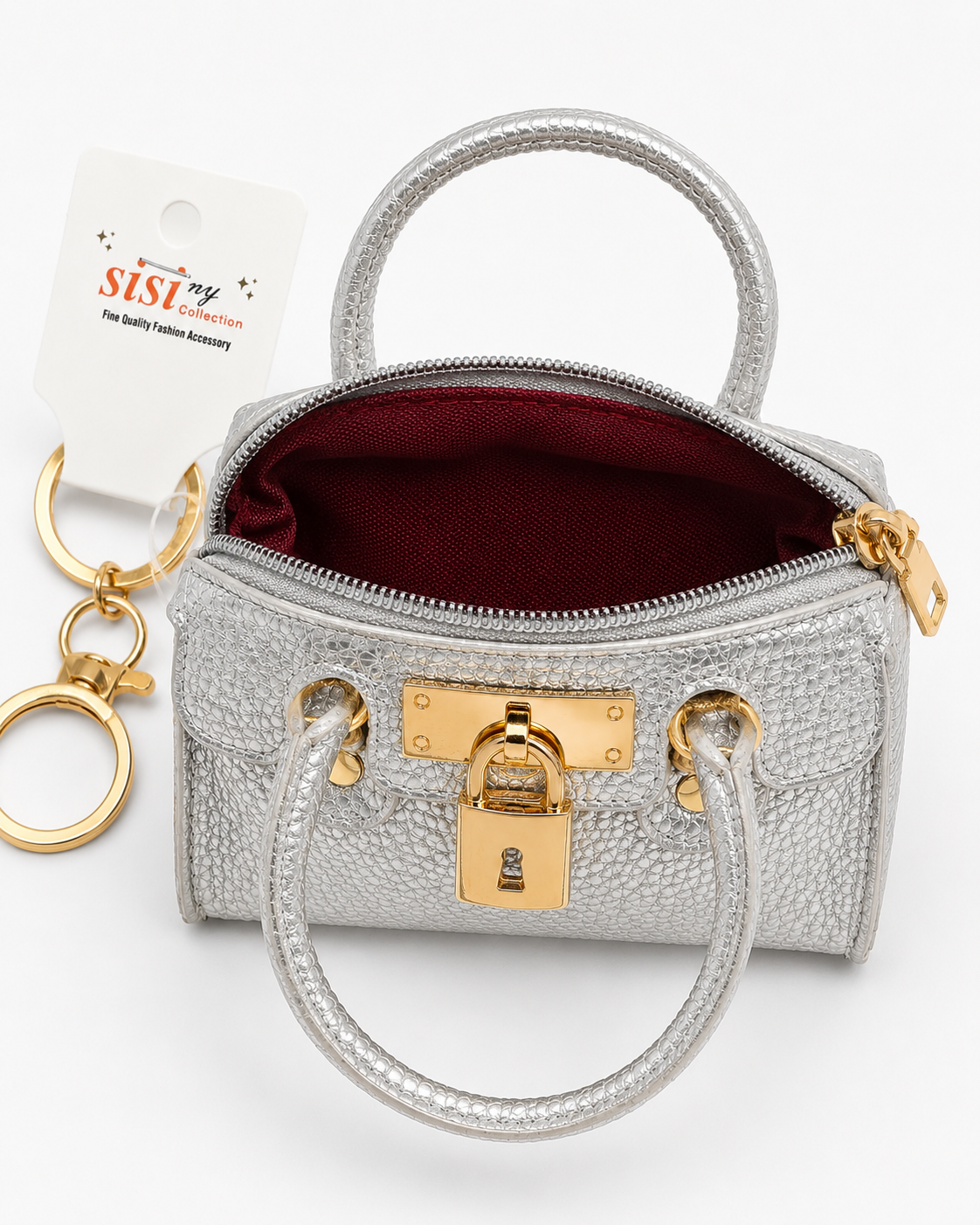 NWT Mini Handbag Keychain Coin Purse – Choose Your Color